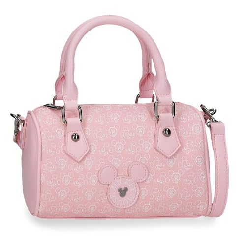 Sac bowling Mickey Disney Cloudline Joumma 21x10x12 cm en PU rose nude