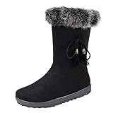❤[Produktinformation]:✿Geschlecht: Damen ✿Jahreszeit: Herbst/Winter ✿Geeignete Szenen: Outdoor / Alltag / Arbeit / Freizeit ✿Stil: Lässig, Mode, Hochschule ✿Was du bekommst: 1 X Damen Stiefel(Ohne Schuhkarton)