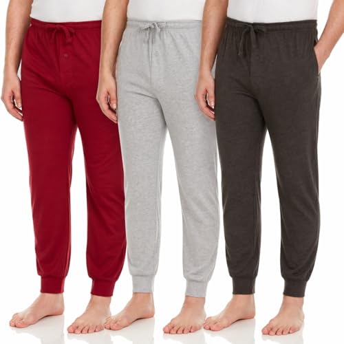 DARESAY Mens Lounge Pants with Pockets - Mens Pajama Pants - Lounge Pants Men, Up to 3XL Pack of 3