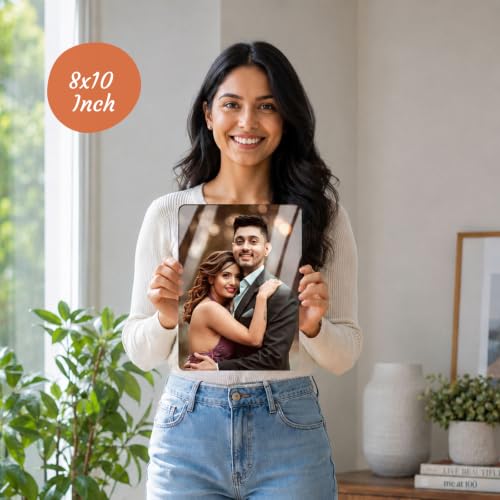 Image of Personalized Photo Frame for Wall | Custom Anniversary & Birthday Gift | HD Glossy, Waterproof 15mm MDF /WPC | A4, A3, Big Sizes (8x11 Portrait)