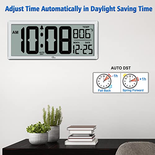 WallarGe 14.5 White Jumbo Wall Clock