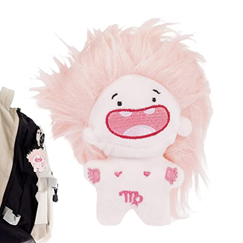 LOSOO Pequeños Juguetes Divertidos para niños | 12 Constelaciones Algodón Desnuda con Pelo Teñido | Muñeco algodón Desnudo agonfado para Relajarse, decoración Bolsa