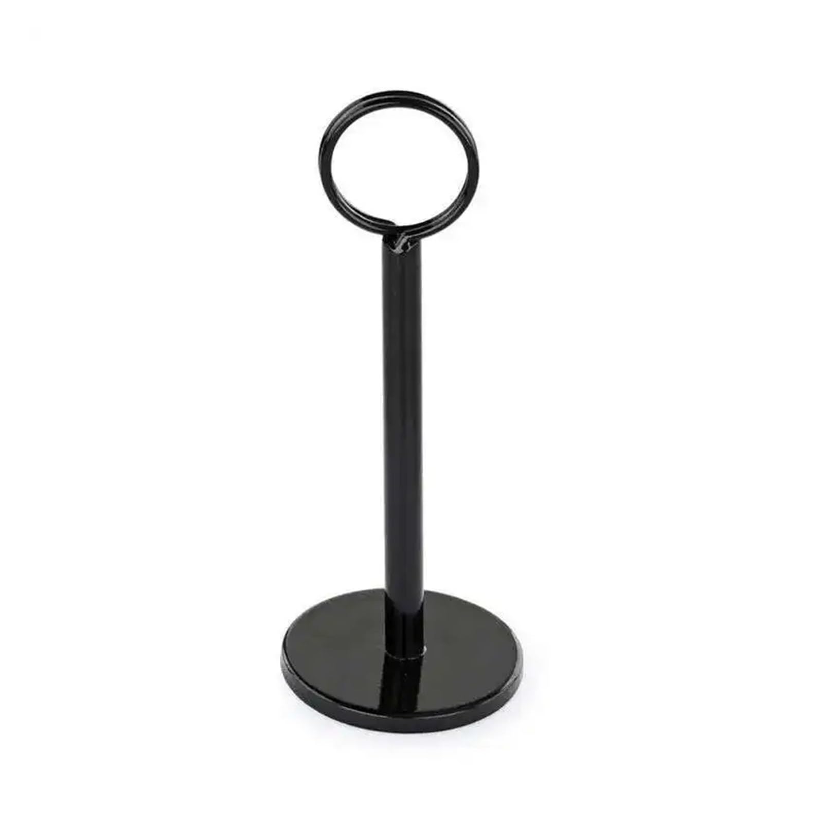 Lujauey Memo Clip Holder 6Pcs Table Number Holder Stand Place Card Chrome For Weddings, Restaurants, Banquets, Home And Office Decor for Wedding Party Office Memo(4 Inch Black)
