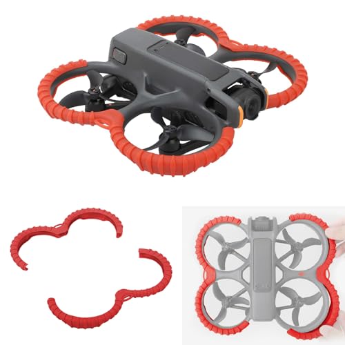 Image of Propeller Guard Protector Accessories for DJI Avata 2, Prop Bumper Drone Anti-Collision Scratch-proof Protection,Fly Combo Protective Cover Ring(Red)