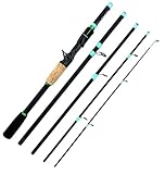 Ideal para Todos: La caña de pescar con sección corta es perfecta para pescadores de cualquier nivel, ofreciendo una experiencia agradable en cada salida al agua