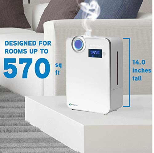 Pureguardian 10L Output Per Day Ultrasonic Warm And Cool Mist Humidifier, Large Room, Home, Office, Easy Quiet Operation, Digital Display, Auto Humidistat, Timer, Auto Shut-Off, Pure Guardian H7550 #TOP3