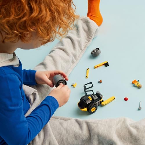 Lego 6465022 City Construction Steamroller Toy Playset, Fun Gift, Construction Toy Set For Kids Aged 5 Years Old Plus, Model Truck With A Worker Minifigure, Imaginative Play For Boys And Girls thumb #2