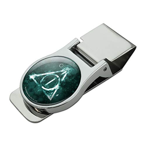 GRAPHICS & MORE Harry Potter Deathly Hallows Logo Satin Chrome Plated Metal Money Clip