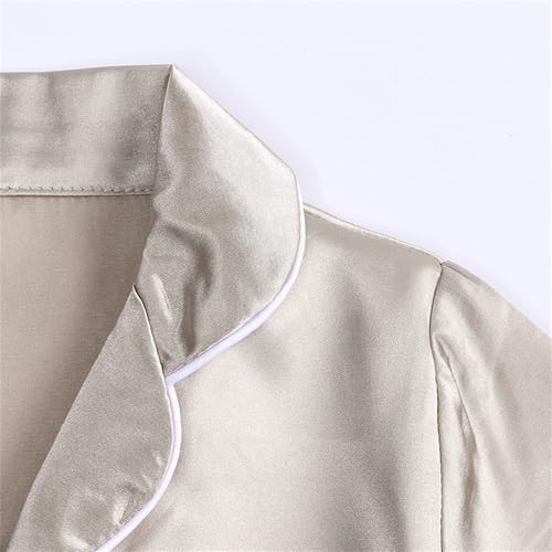 Girls Boys Satin 𝐏ajamas Set Baby Long Sleeve Solid Silk 𝐏js Kids 𝗦leepwear 𝗟oungewear Toddler 2025 Outfits 2 Piece3