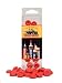 Little Red Cap Clam Shell Caulk Saving Cap, Red (Pack of 16)