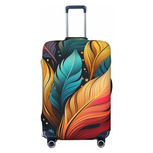 Housse de protection pour valise plumes colorées lors de vos vacances