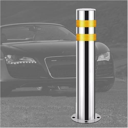 Traffic Safety Cone, 75cm Steel Ground Mount Delineator Post, Durable Traffic Cone for Driveway, Sidewalk, Restaurant, Hotel - 1 Pack (29.5 in)