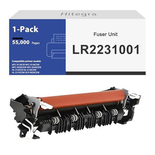 LR2231001 LY6753001 Fuser Unit for Replacement for Brother LR2231001 Fuser for MFC-9130CW MFC-9140CDN MFC-9330CDW MFC-9340CDW HL-3140CW HL-3150CDW HL-3170CDW DCP-9020CDW Printer Fuser, 1-Pack (110V)