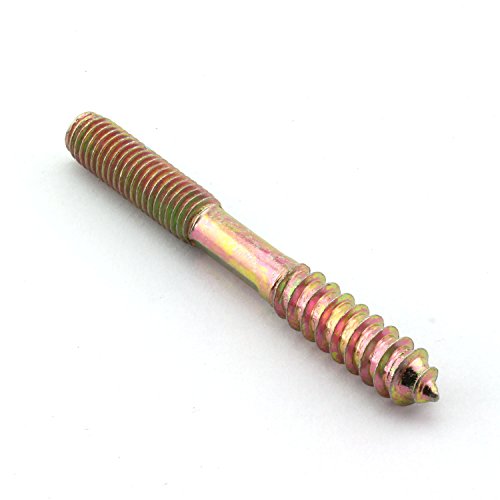 Image of 8 Pack M8 Hanger Bolts Double Headed Bolts Self-Tapping Screw M8 Length 3 Inch Hanger Bolts for Furniture