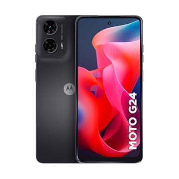 Smartphone Motorola Moto g24 256GB 8GB (4GB RAM +4GB RAM Boost) AI Camera 50MP Night Vision - Grafite