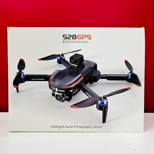 Image of S28 GPS Camera Drone | Foldable Quadcopter with HD Camera, GPS Auto Return, Follow Me Mode & Brushless Motors | Remote Control Drone