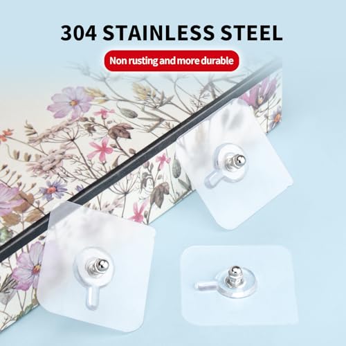Image of 22 PCS No Drilling Required Screw Head Buckle Frame Hanger Kit,Strong Stickiness,Picture Hanging kit,Picture Hanging Hardware Kit, Picture Hanging Tool, Picture Hangers