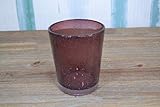  ONLYLUX Glas aus farbigem Glaspaste Amethyst Modell Smarties Höhe 10 cm.