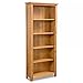 Tidyard Libreria in Legno Massello retrò, Libreria Scaffale a 5 Ripiani, 60x22,5x140 cm