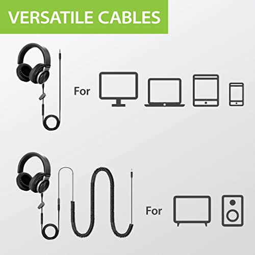 Avantree HF049 – 16ft / 5m Kabelgebundener Kopfhörer mit extra langem Kabel für TV und PC mit 50mm Treibern… - Image 6