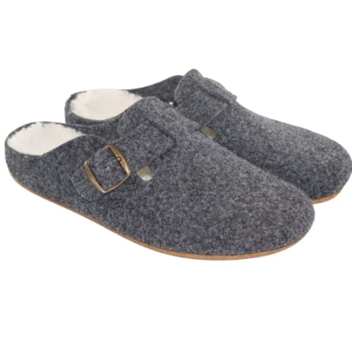 Nakloe - Zapatillas casa hombre - Zapatillas hombre casa - Zueco - Comodas y ligeras (Gris, Una talla, Sistema tallas calzado EU, Adulto, Hombre, Números, mediano, 42)
