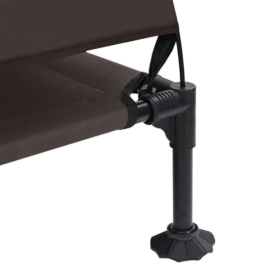 Cuccia rialzata per cani, in tessuto e acciaio, 127 x 81 x 108 cm, con design pieghevole, supporto stabile, traspirante, per giardino, terrazza, viaggi, comfort e tranquillità