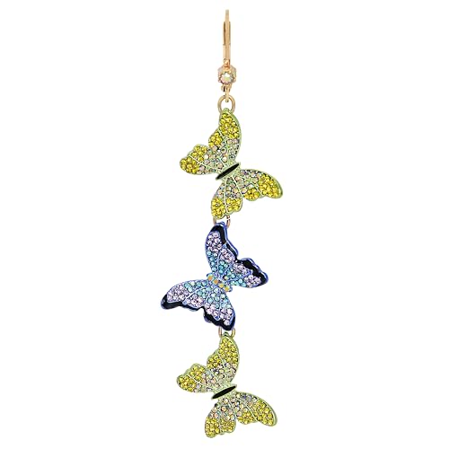 Betsey Johnson Womens Butterfly Mismatch Linear Earrings by Betsey Johnson - Used condition - Image 4