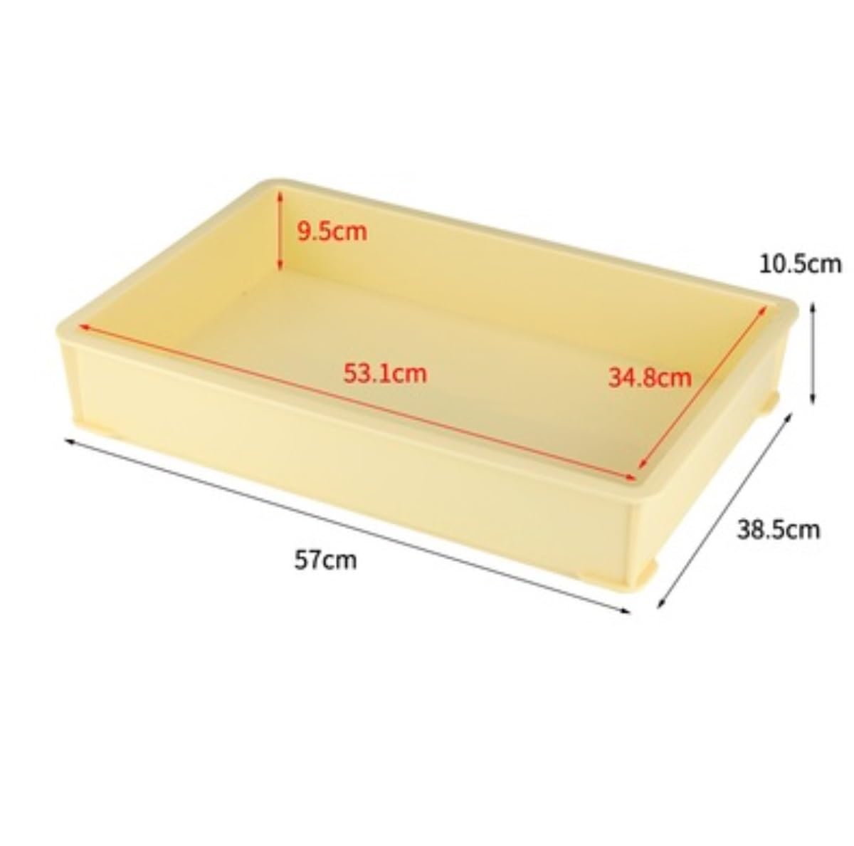 Chlebak Do Przechowywania Chlebak Do Układania W Stos Wielofunkcyjny Pojemnik Do Przechowywania Plastikowy Pojemnik Na Chleb Bez Pokrywy Pojemnik Na Chleb(57 * 38.5 * 10.5cm)
