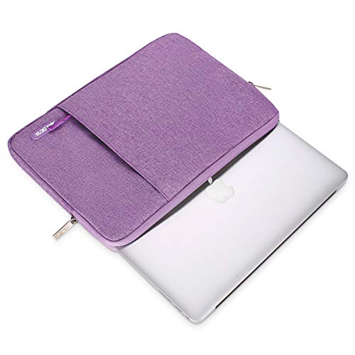 Image of MOSISO Laptop Case 14 inch, 14 inch Laptop Sleeve Compatible with HP Lenovo Dell ASUS Acer, HP Stream, Dell Latitude, Lenovo IdeaPad, Polyester Vertical Computer Sleeve Bag with Pocket, Ultra Violet