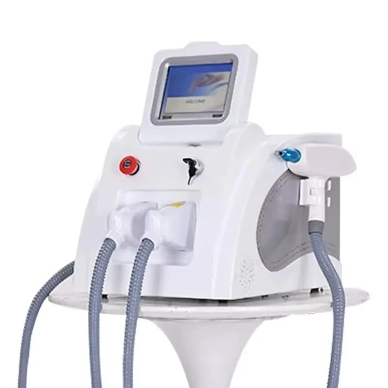 Máquina de depilación 2 en 1 Opt + IPL ND YAG Eliminación de Tatuajes con láser SHR Equipo de Belleza for Manchas oscuras en la Cara