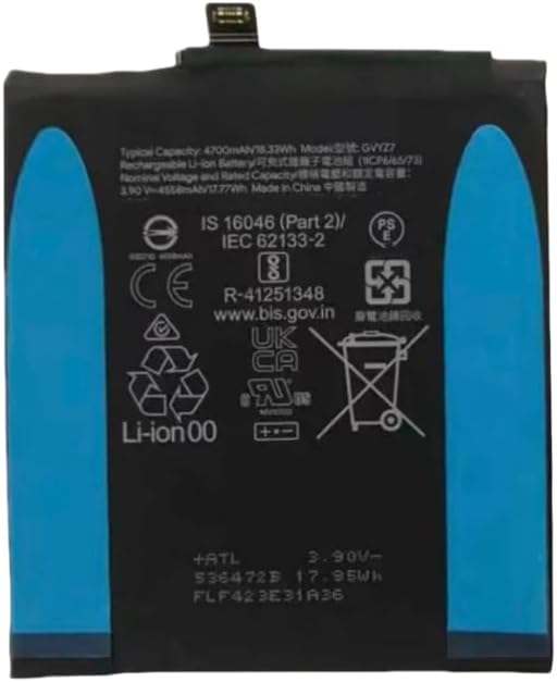ジェネリックバッテリー GVYZ7 4700mAh 3.9V Pixel 9 電話バッテリー対応