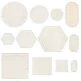 FREEBLOSS 12 Set Häkelkorb Basis Aus Holz Korbboden Zum Häkeln Unvollendet 4’’/6’’/8’’ runde Web Und Strickbasen Aus Holz Zum Basteln