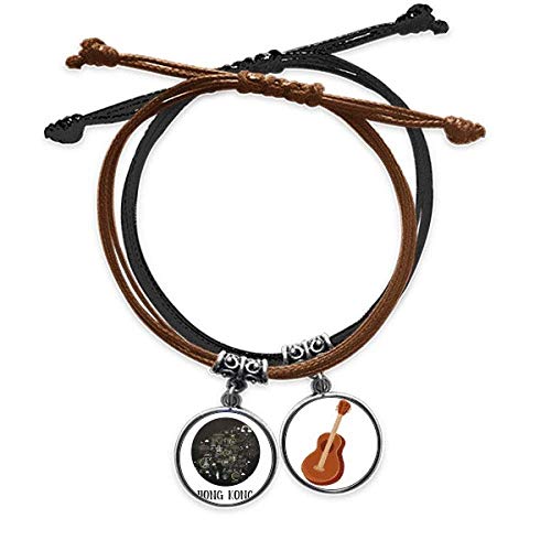 Pulsera de cuerda Hong Kong con guitarra, el regalo musical ideal