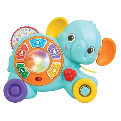 Jouet éducatif éléphant à traîner Winfun pour amuser bébé dans sa chambre