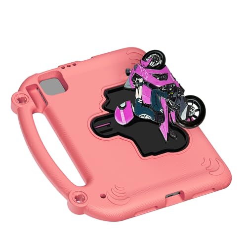 Funda para tableta resistente de alta densidad con recortes exactos color rosáceo 5