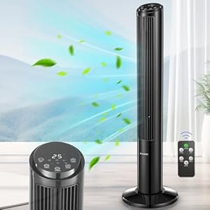 FOHERE TF2229 Turmventilator Schwarz 102cm