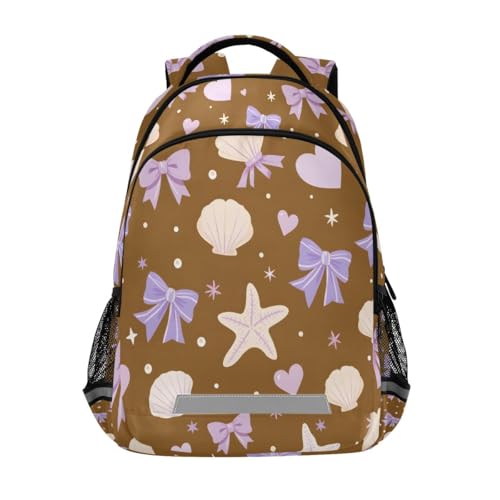 Bow Shell Pattern Backpacks for Kids School Bag Student Backpack Bookbag For Boys Girls Casual Bag