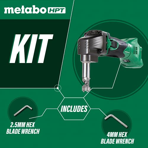 Metabo Hpt 18V Multivolt™ Cordless Nibbler | Tool Only - No Battery | For Ribbed Metal Panels | 180 Degree 3-Stop Die Holder | Cn18Dslq4 #TOP2