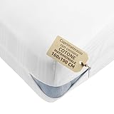 SONIT - Coprimaterasso Matrimoniale in Cotone con Cerniera 160x190x25 cm - Antiacaro, Anal...