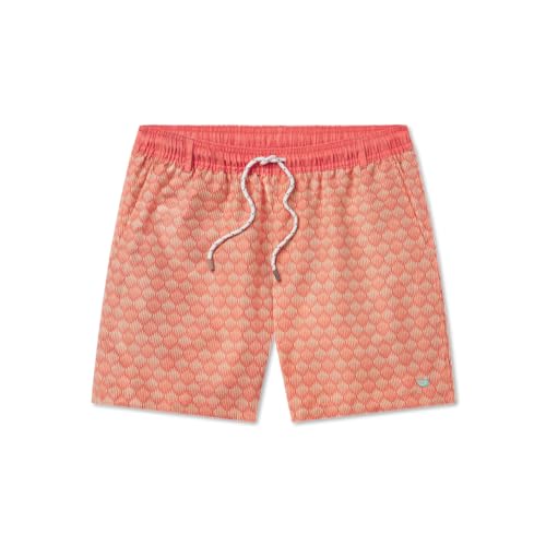 Southern Marsh Dockside Swim Trunks - Seashell, Coral, Medium