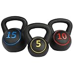 Kugelhantel-Gewichtsset mit Ständer für Kreuzheben, MMA-Training, Heimtraining, Krafttraining zu Hause, Krafttraining – 2,2 kg, 4,5 kg und 6,8 kg, 3-teilig – Bild 4