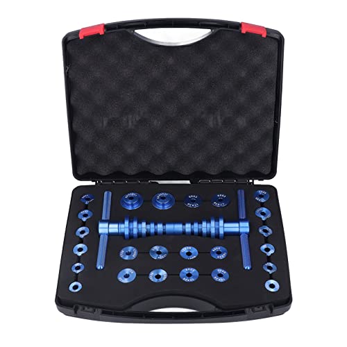 Respicefinem Wheel Bearing Press Kit Aluminum Alloy Hub Bearing Installation Drift Kit Wheel Bearing Packer Tool Bushing Removal Tool with 18 Pairs Press Blocks