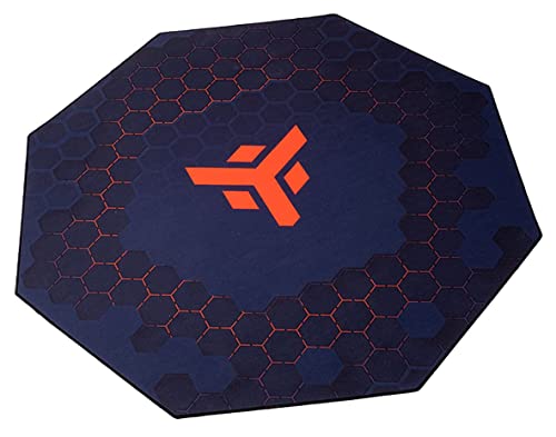 Tappeto Ottagonale per Sedia Gaming 120x120 cm – Base Antiscivolo, Spessore 3 mm – Protezione Pavimento per Sedie da Gioco e Ufficio