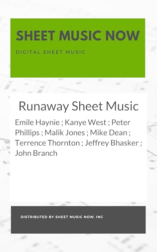 Runaway Sheet Music (English Edition)