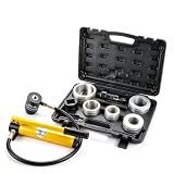 Weonefit 10 T Hydraulic Exhaust Pipe Stretcher Expander Kit, 1-5/8in to 4-1/4in, Manual Hydraulic Pipe Stretcher Tool Kit Replace# 78835 17350