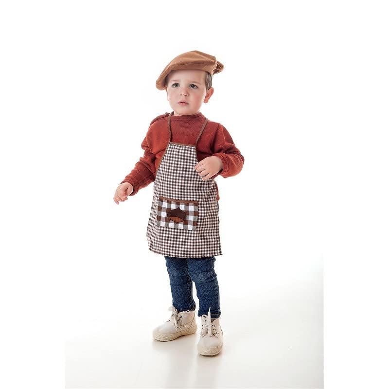 Creaciones Llopis Disfraz Castañero Niño Efrén con Delantal y Boina (6-12 meses)