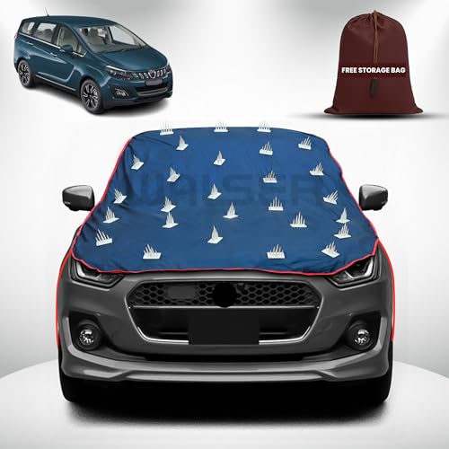 Image of WALSER Spike Car Cover for Mahindra Marazzo | Anti-Climb Nail Guard for Dogs & Monkeys | Protects Bonnet, Roof & Dicky | UV, Dust & Snow Protection | Spike Cover with 4 Adjustable Hook