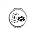 Gambling Utensils Chips Crown Pattern Hand Compact Mirror Round Portable Pocket Glass