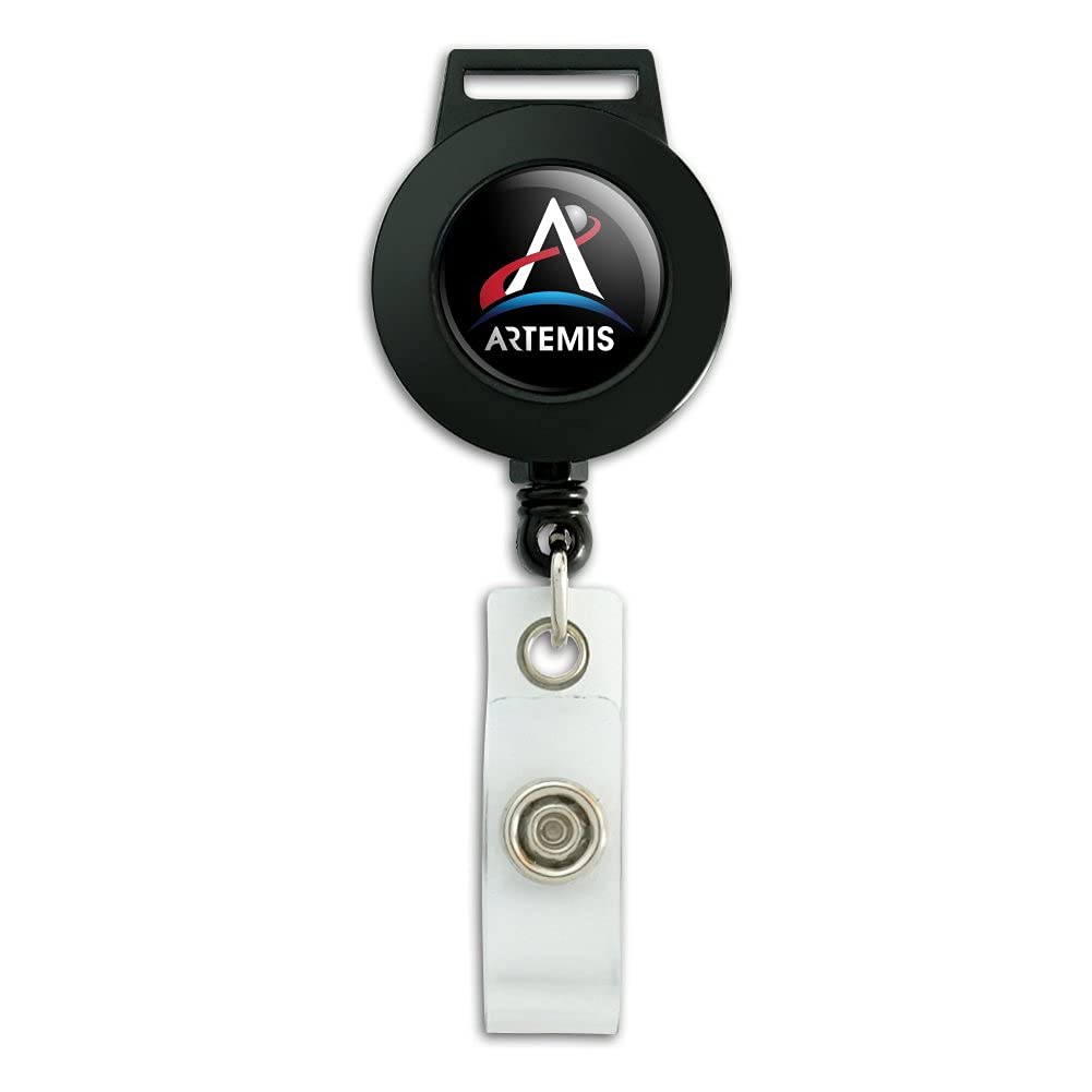 Amazon | NASA Artemis Moon ロゴ ストラップ 格納式リールバッジ ID