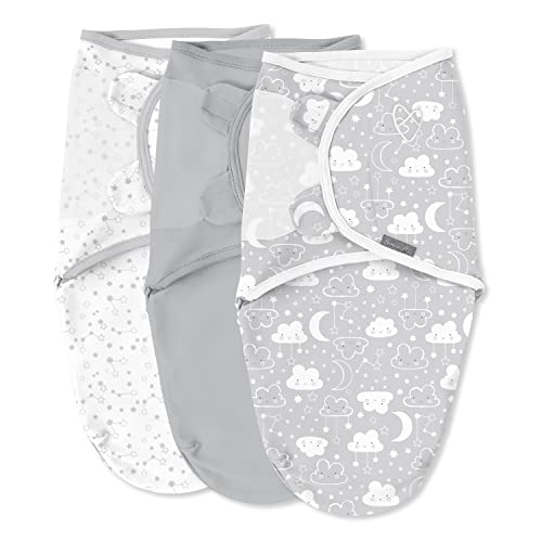 Image of SwaddleMe by Ingenuity Original Swaddle - Size Small/Medium, 0-3 Months, 3-Pack (Starry Night)
